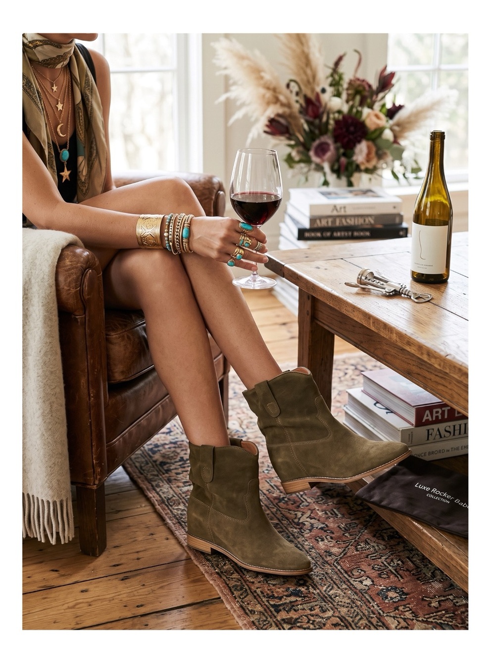 Isabel Marant 𖤐 Alessandra Ambrosio’s Crisi Slouchy Suede Boot 𖤐 Taupe 𖤐 36 6